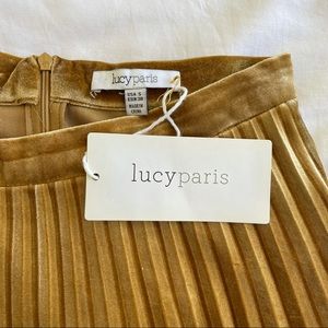 NWT Lucy Paris Velvet Skirt